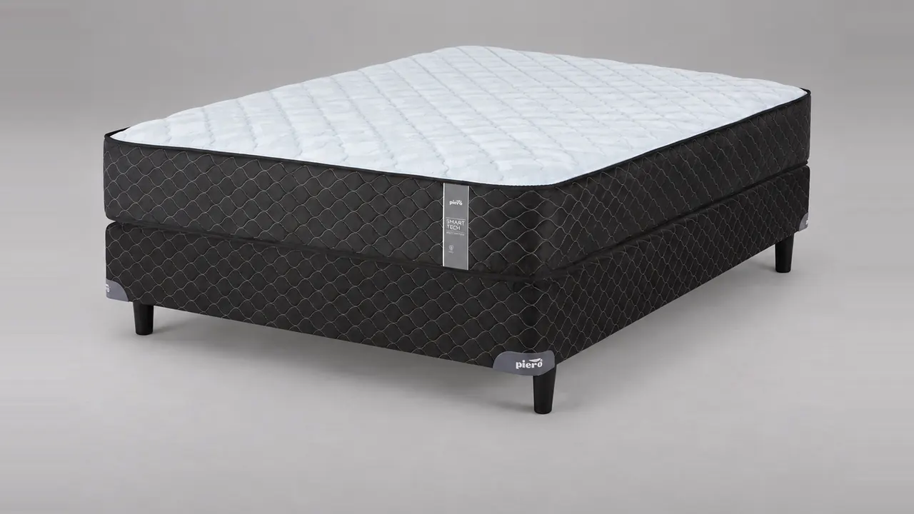 Conjunto Smart Tech con sommier negro