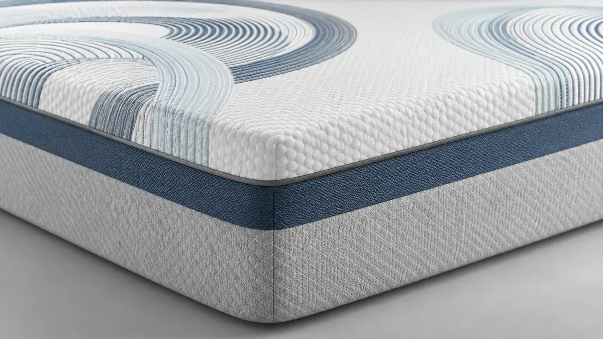 Detalle del borde de un colchón DreamFit